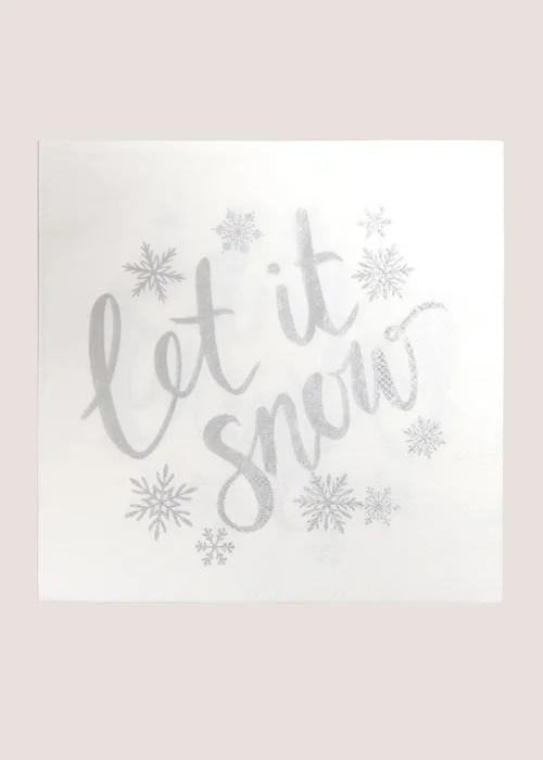Wondrous Let It Snow Paper Napkins Image 1