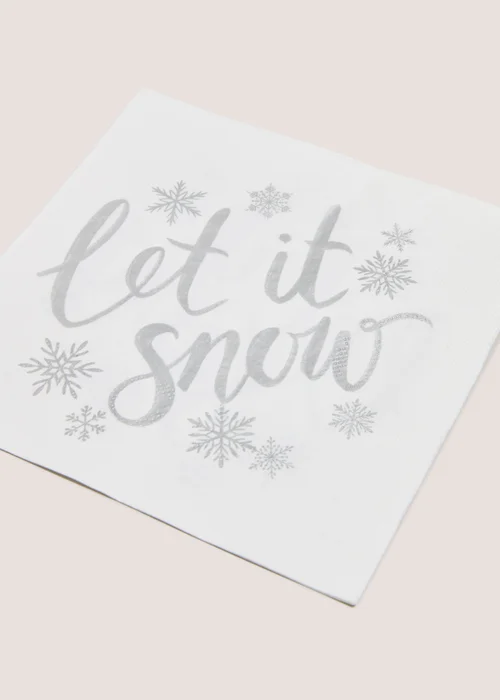 Wondrous Let It Snow Paper Napkins Image 2