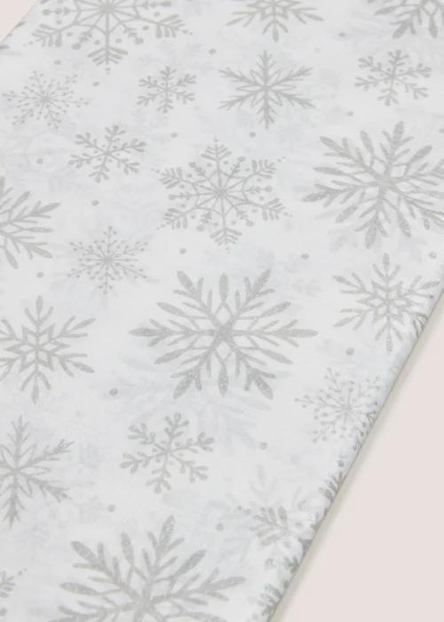 Wondrous Snowflake Paper Tablecloth Image 2