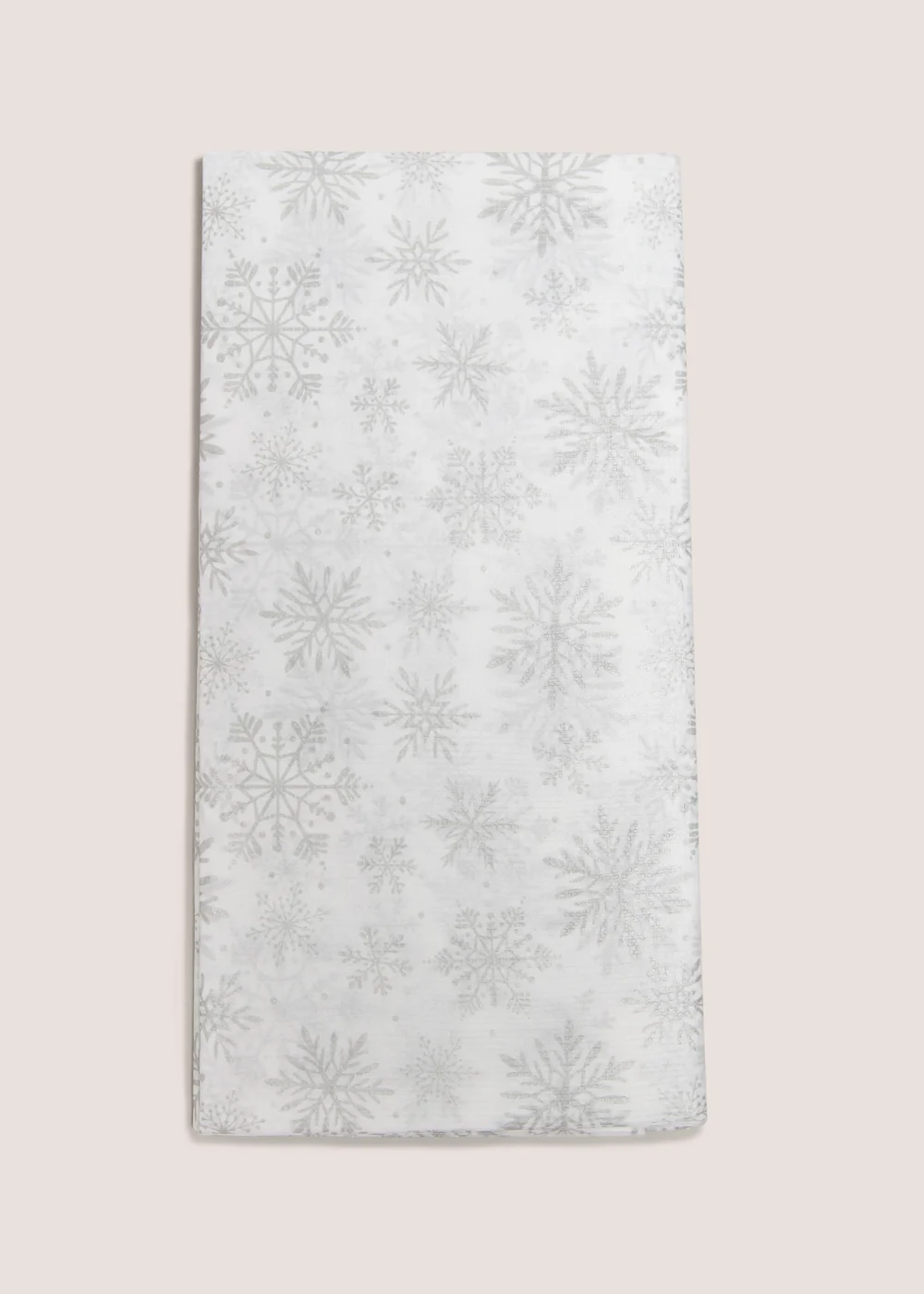 Wondrous Snowflake Paper Tablecloth Image 1