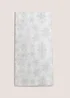 Wondrous Snowflake Paper Tablecloth Image 1