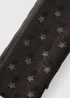 Black Star Woven Scarf - One Size Image 2