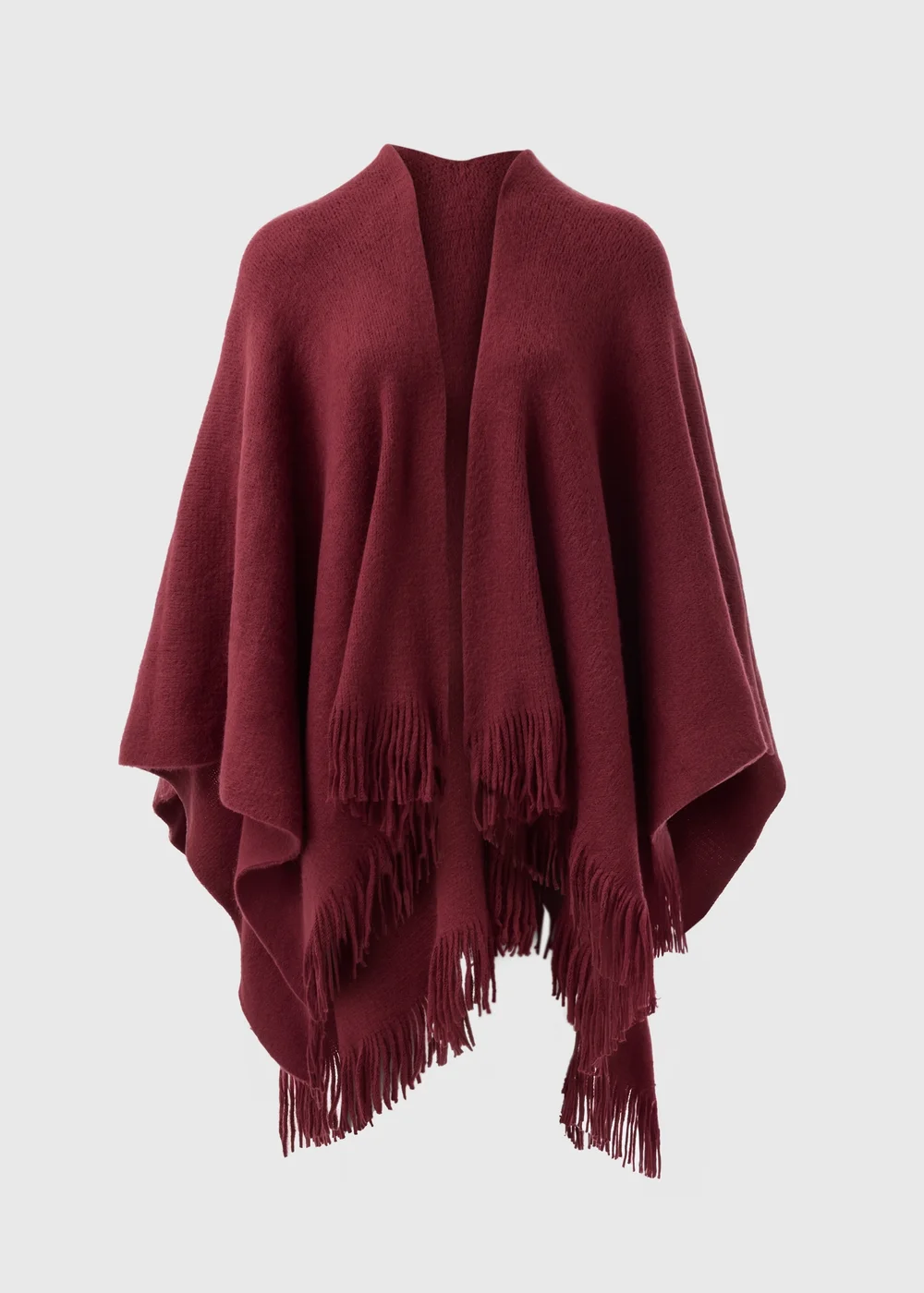 Burgundy Shawl - One Size Image 4