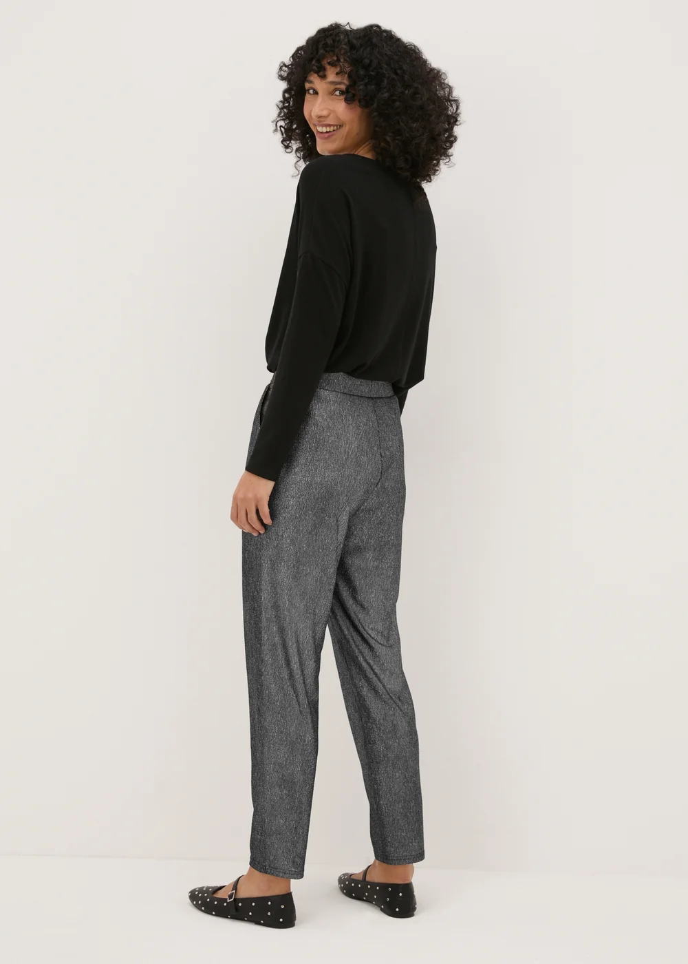 Silver Sparkle Harem Trousers - 8 Image 2