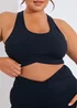 In The Style Black Cross Over Sports Bra - Size 8 Image 9