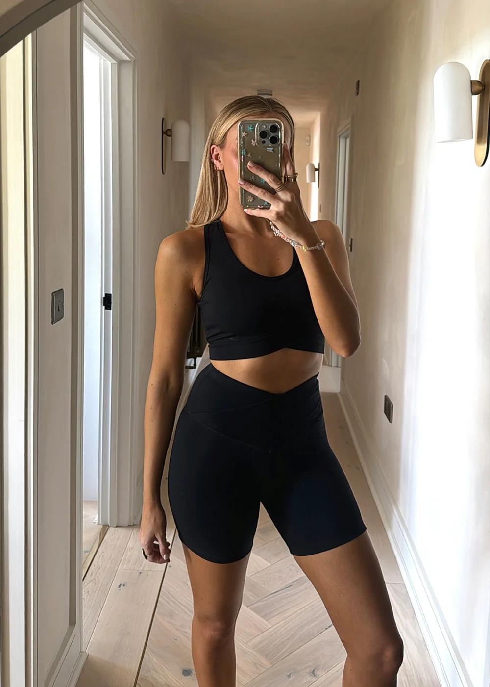 In The Style Black Cross Over Sports Bra - Size 8 Image 1