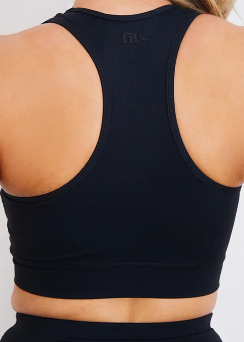 In The Style Black Cross Over Sports Bra - Size 8 Image 5
