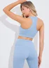 In The Style Blue Cross Over Sports Bra - Size 8 Image 6