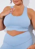 In The Style Blue Cross Over Sports Bra - Size 8 Image 9