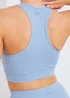 In The Style Blue Cross Over Sports Bra - Size 8 Image 5