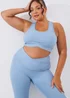 In The Style Blue Cross Over Sports Bra - Size 8 Image 7