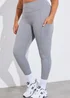 In The Style Grey Seam Detail Leggings - 16 Image 7