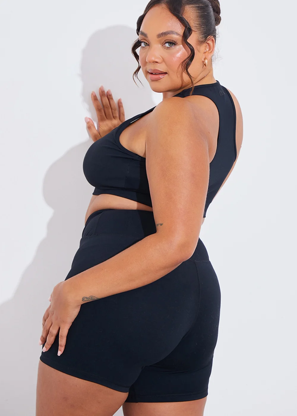 In The Style Black Cross Over Sports Shorts - 26 Image 10