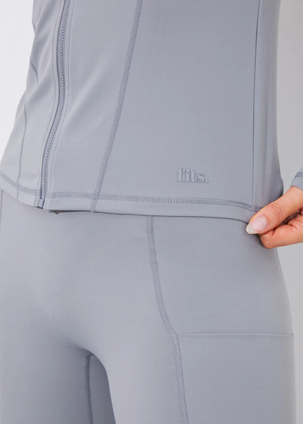 In The Style Grey Seam Detail Jacket - Size 8 Image 5
