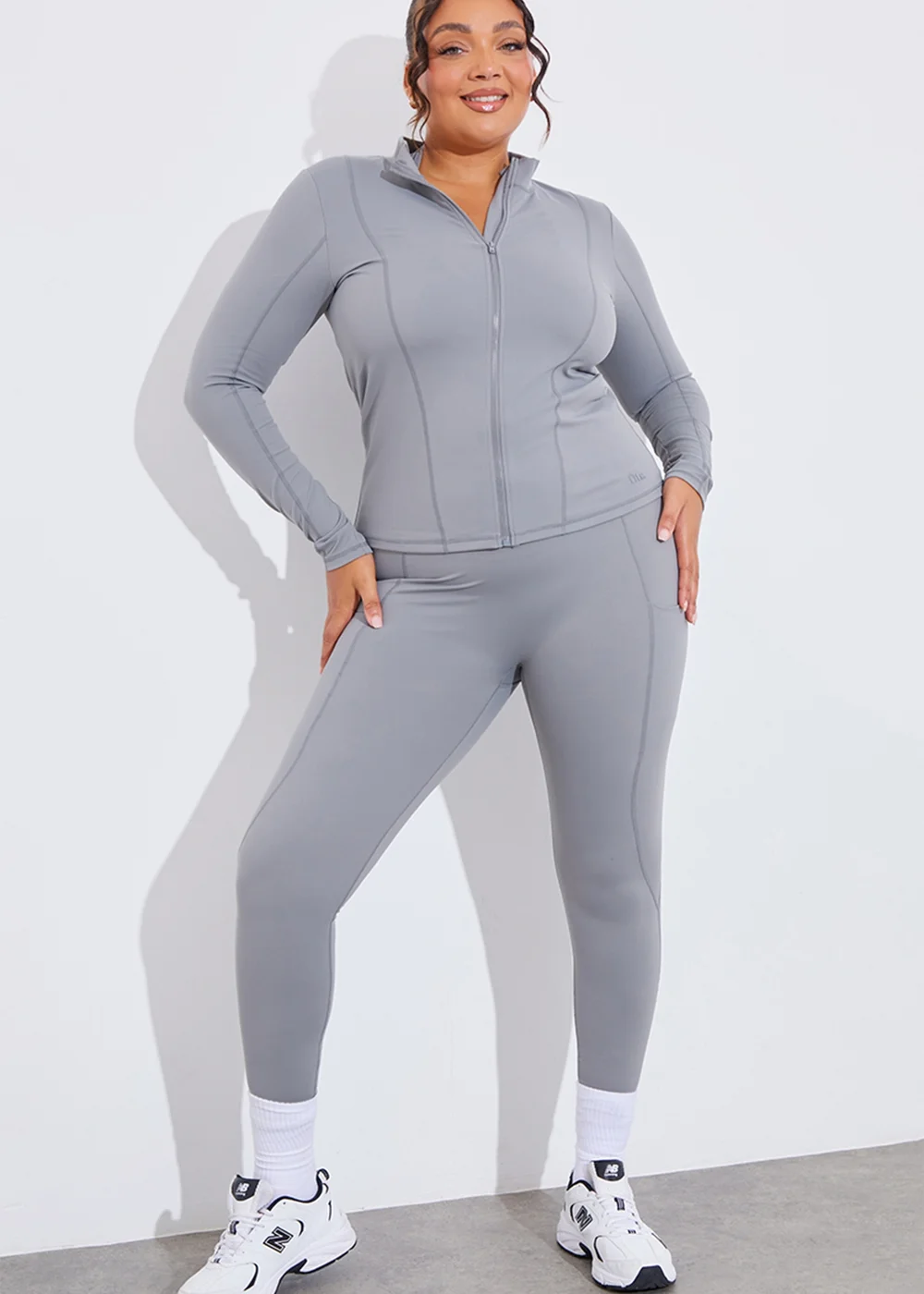 In The Style Grey Seam Detail Jacket - Size 8 Image 8