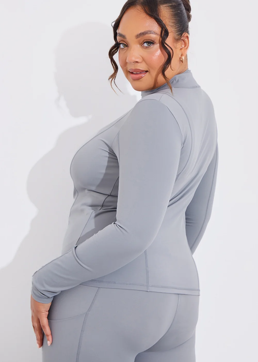 In The Style Grey Seam Detail Jacket - Size 8 Image 10