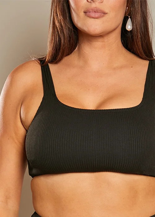 In The Style Black Halter Neck Bikini Top - 8 Image 7