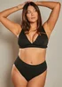 In The Style Black High Leg Bikini Bottoms - Size 22 Image 5