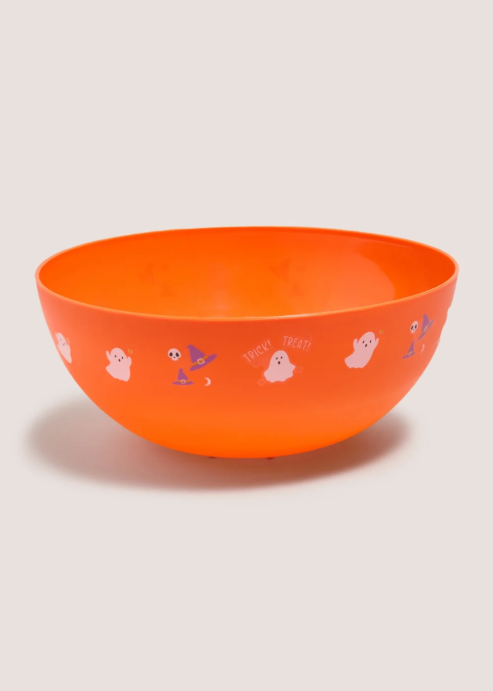 Orange Halloween Trick Or Treat Bowl Image 1
