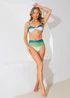 In The Style Perrie Sian Blue Ombre Bandeau Bikini Top - Size 8 Image 3