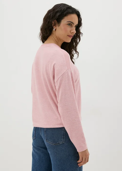 Pink Shoulder Embellished Jumper - S Image 2