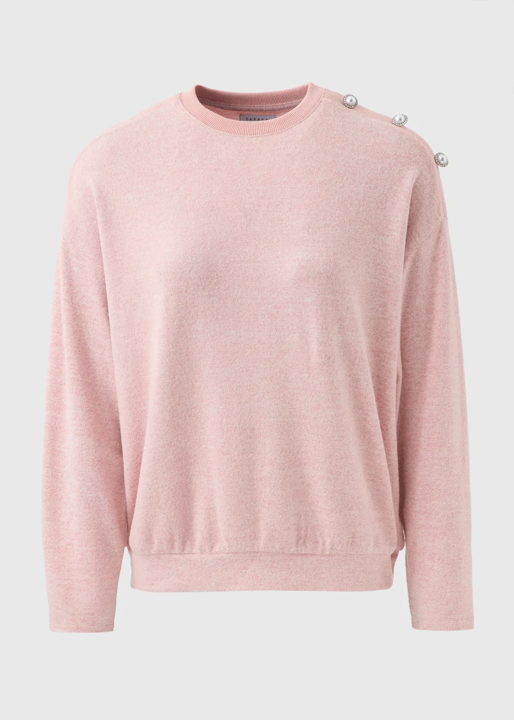 Pink Shoulder Embellished Jumper - S Image 4