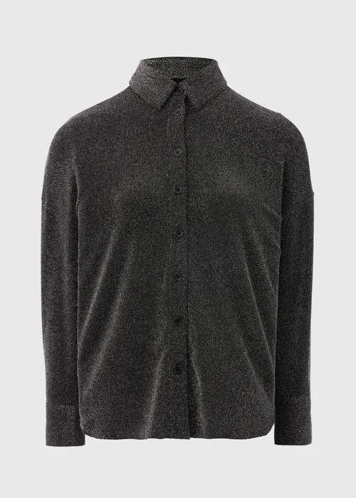 Black Long Sleeve Glitter Shirt - 8 Image 3