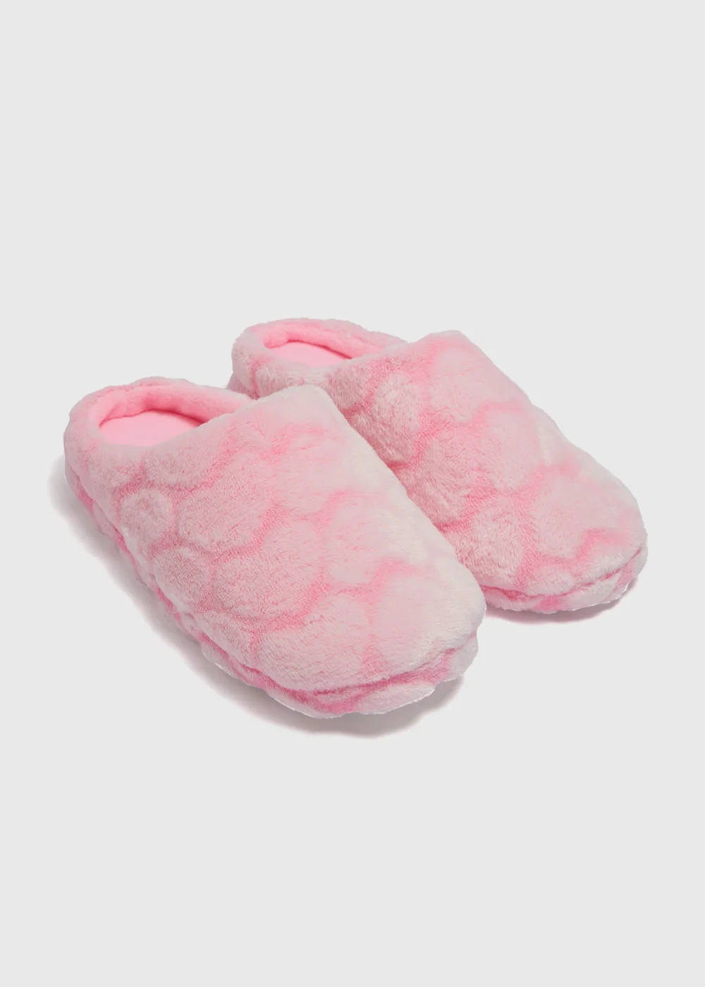Girls Pink Heart Mule Slippers (Younger 10-Older 5) - Size 1 Image 1