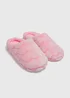 Girls Pink Heart Mule Slippers (Younger 10-Older 5) - Size 1 Image 1
