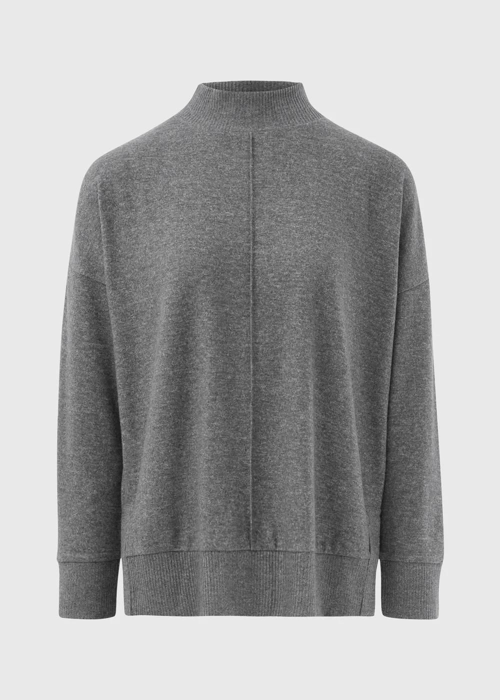 Charcoal Front Seam Oversized Top - Small Image 4