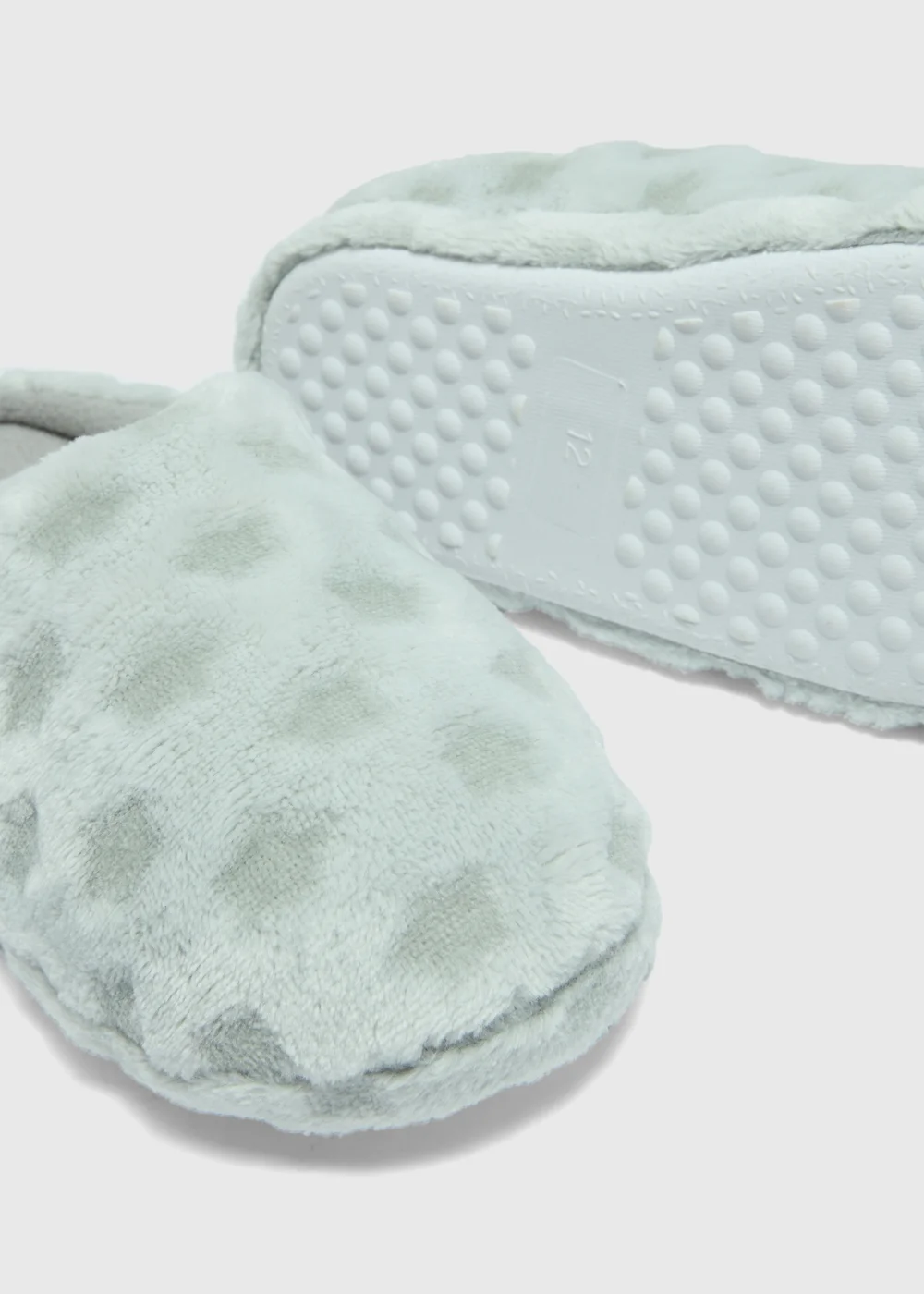 Kids Grey Star Mule Slippers (Younger 10-Older 6) - Size 1 Image 2