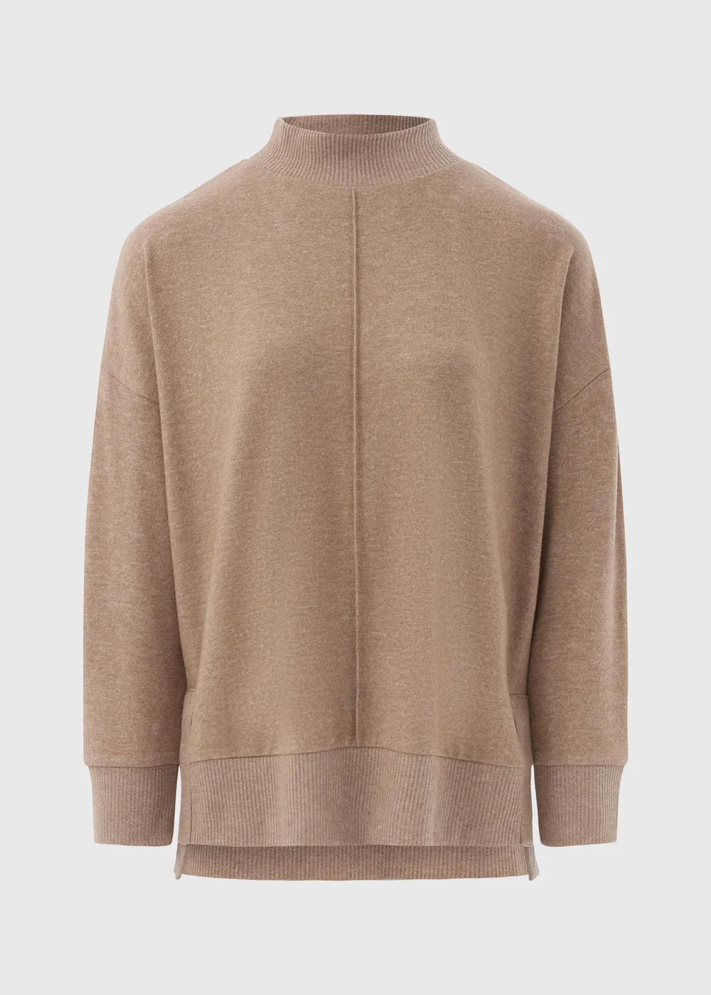 Camel Front Seam Oversized Top - S Image 4