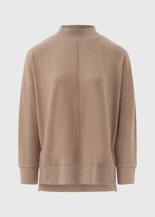 Camel Front Seam Oversized Top - S Image 4