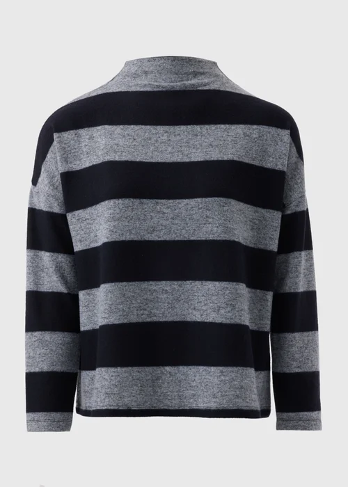 Grey Stripe Soft Touch Jumper - S Image 4