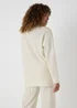 Cream Cable Knit Sweatshirt - Small Image 2