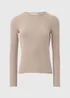 Beige Long Sleeved T-Shirt - Size 8 Image 3