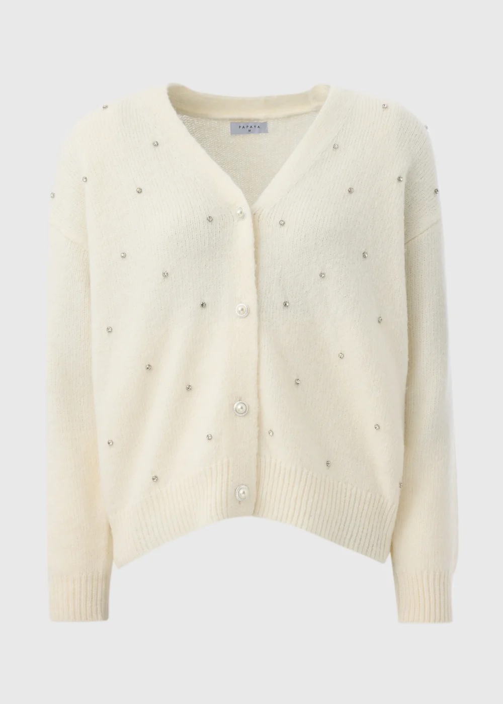 Cream Embellished Cardigan - XS Image 4