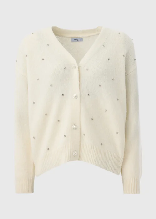 Cream Embellished Cardigan - XS Image 4