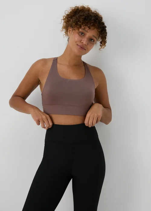 Souluxe Brown Crop Top - Small Image 1