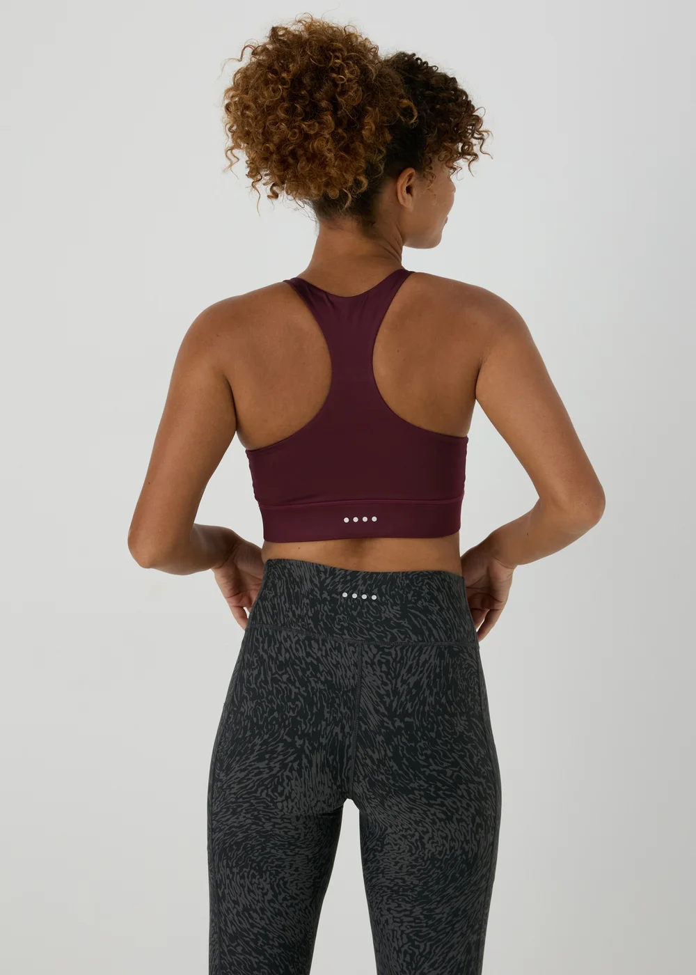 Souluxe Burgundy Crop Top - Small Image 2