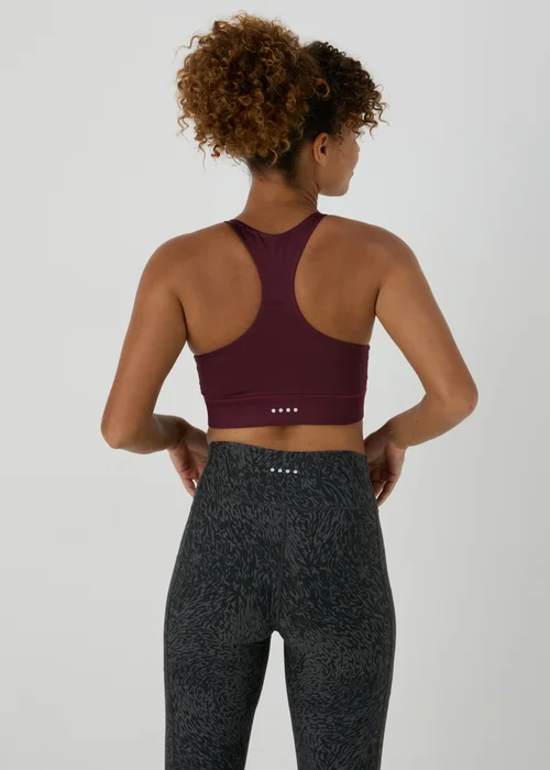Souluxe Burgundy Crop Top - Small Image 2