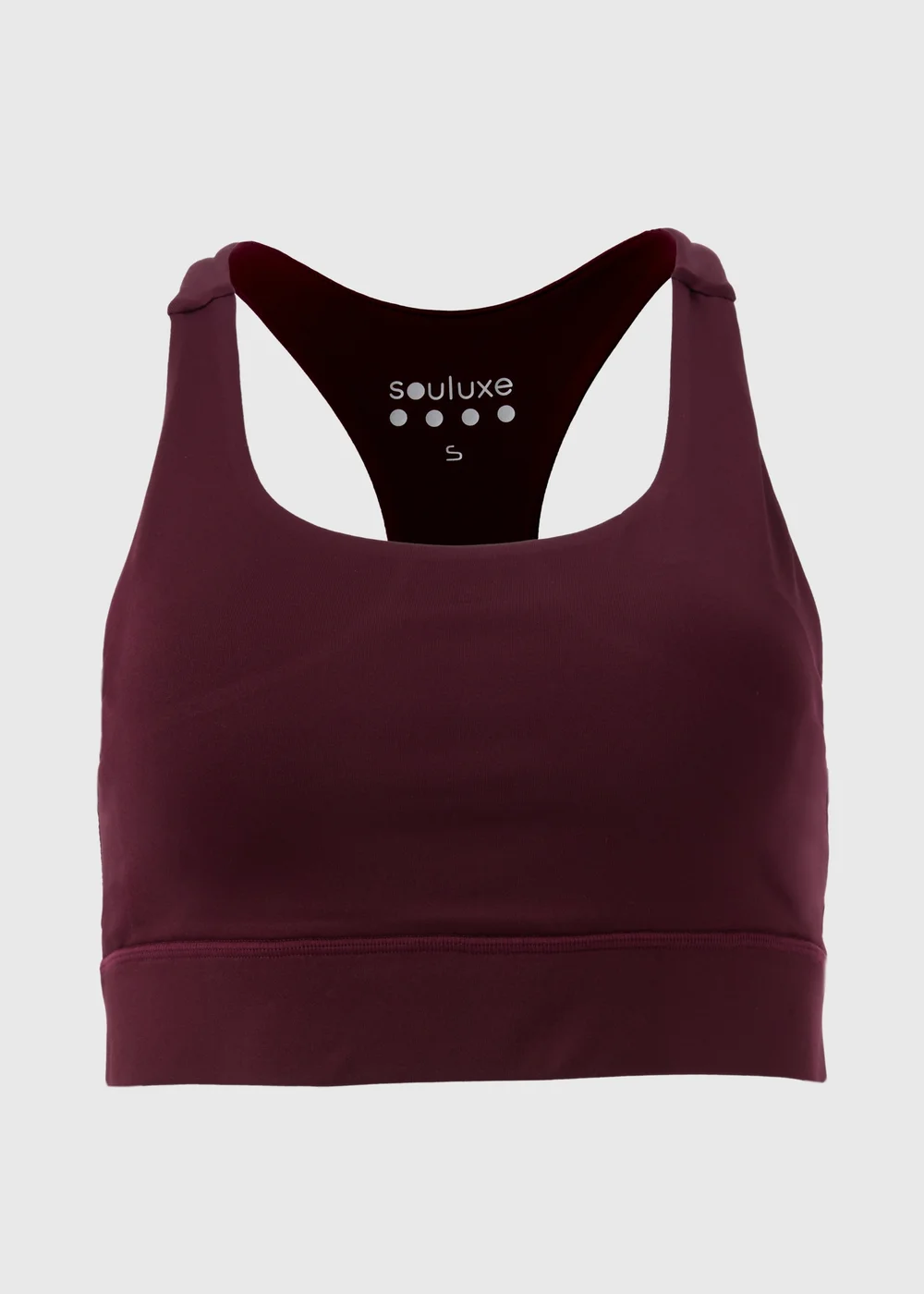 Souluxe Burgundy Crop Top - Small Image 5