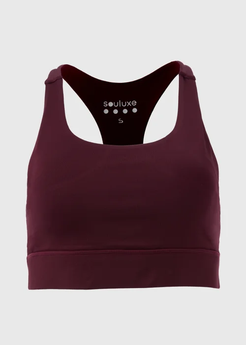 Souluxe Burgundy Crop Top - Small Image 5
