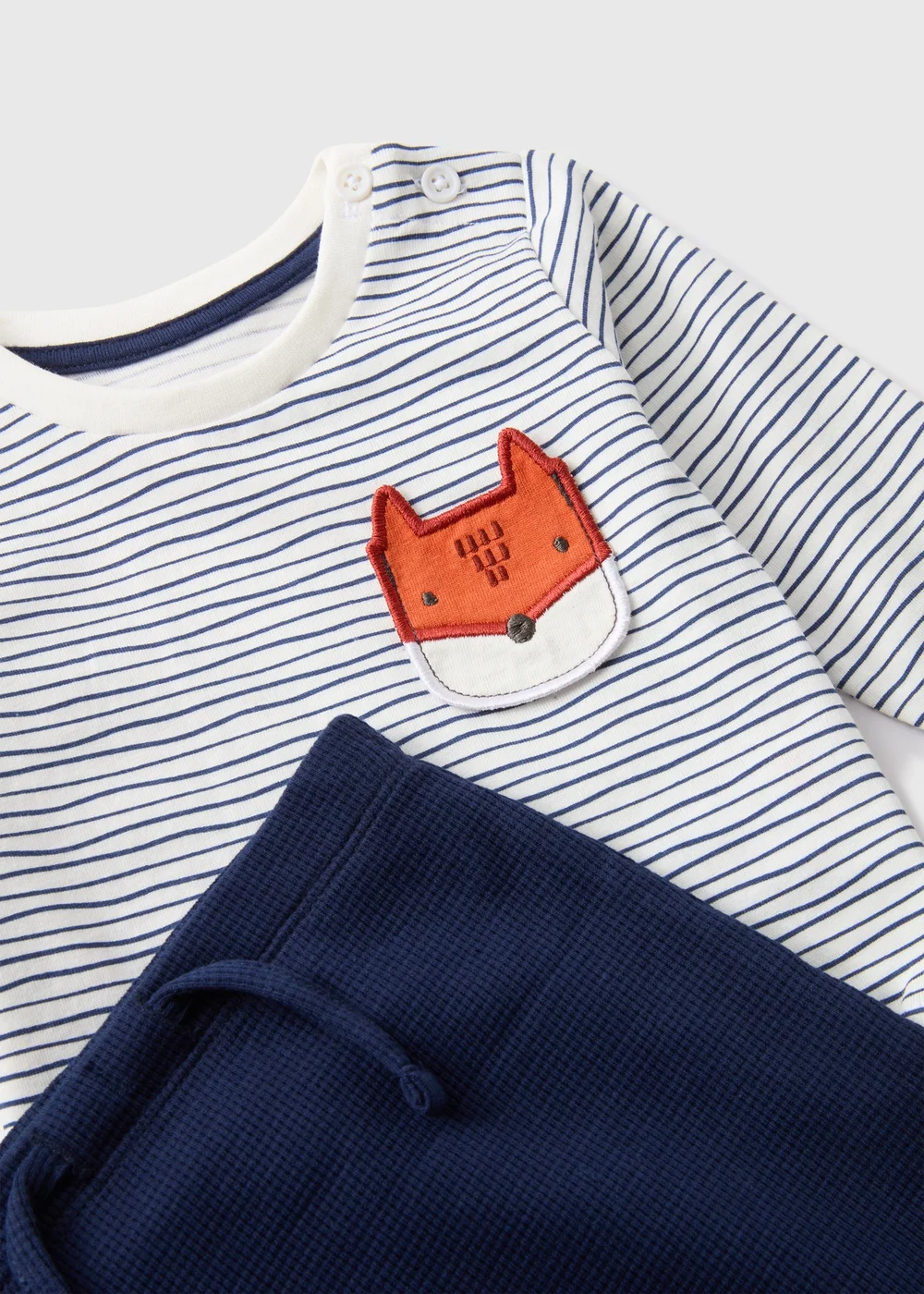 Baby White Stripe Fox Set (0-23mnths) - Age 0 - 3 Months Image 2