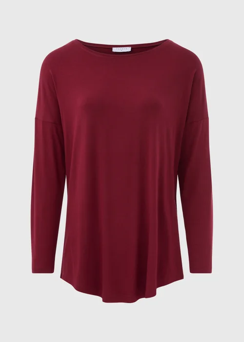 Burgundy Long Sleeve T Shirt - S Image 4