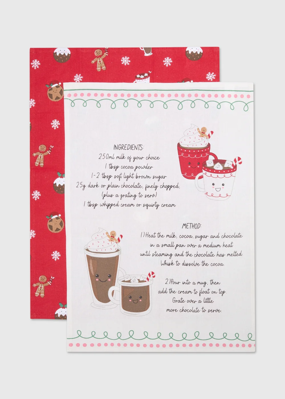 Gingerbread Tea Towel Pack Image 1