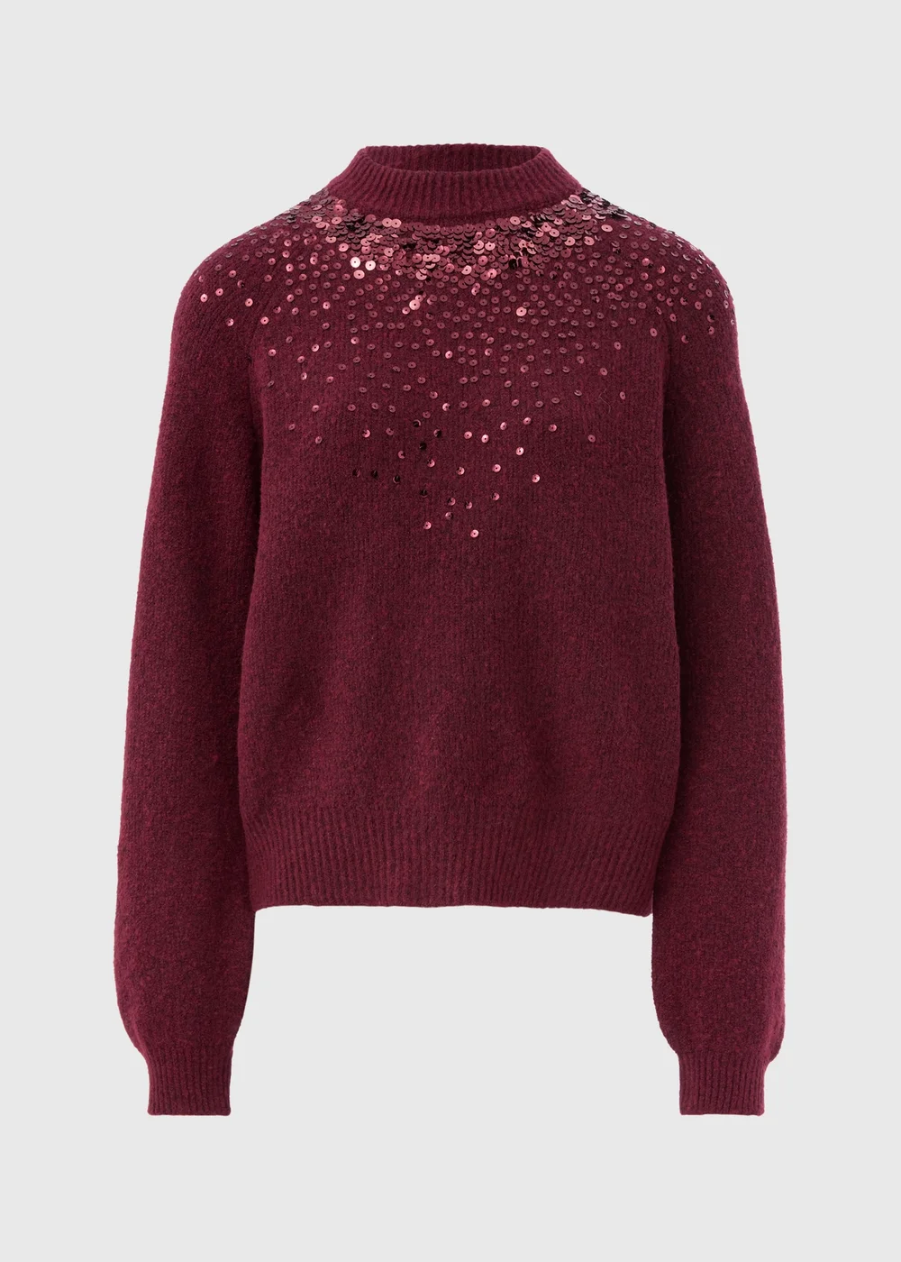 Burgundy Sequin Jumper - XS Image 4
