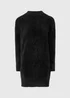 Black Feather Yarn Jumper Mini Dress - XS Image 4