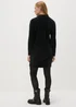 Black Feather Yarn Jumper Mini Dress - XS Image 2