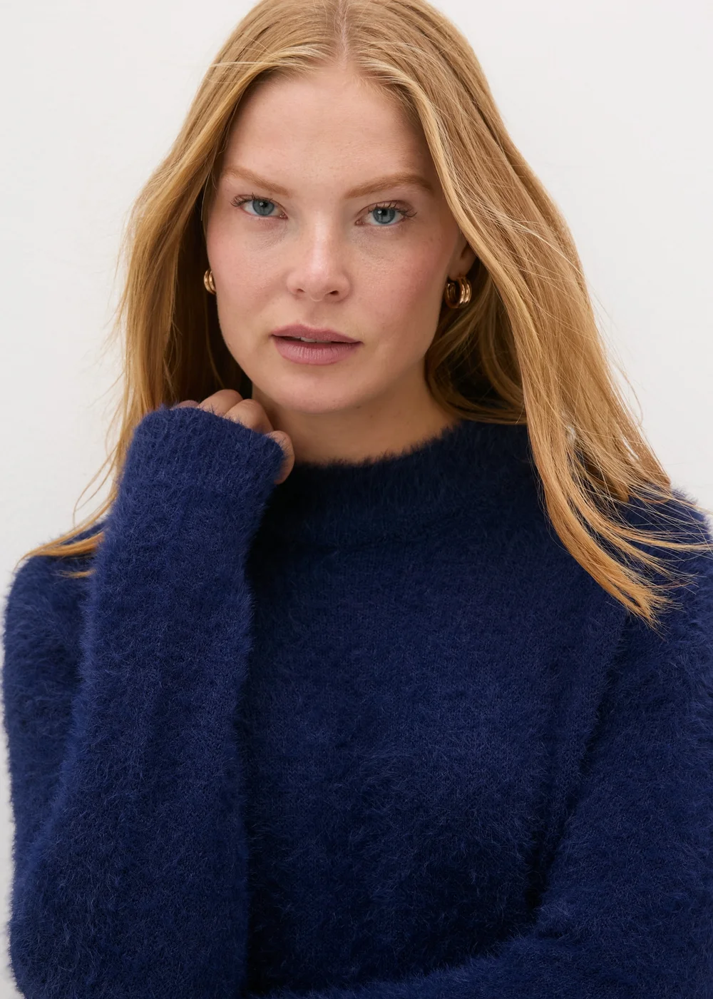 Blue Feather Yarn Mini Jumper Dress - XS Image 3